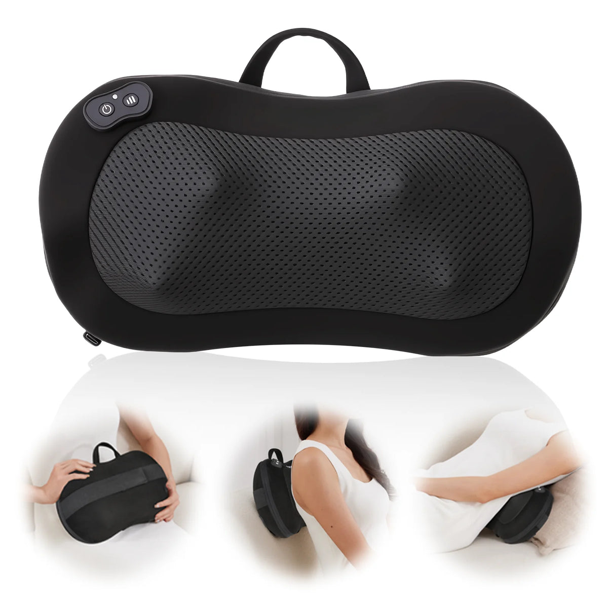 Leercon Portable Shiatsu Back And Neck Massager With Heat