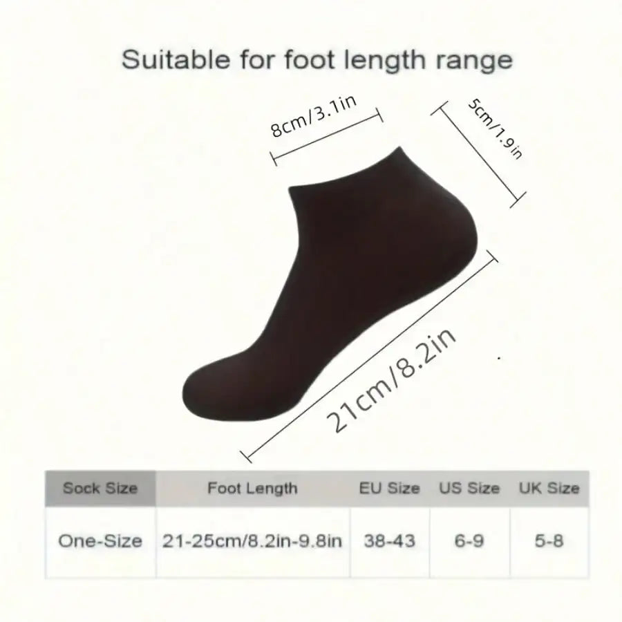 Unisex Breathable Ankle Socks 10 Pairs Polyester Sports Daily Wear