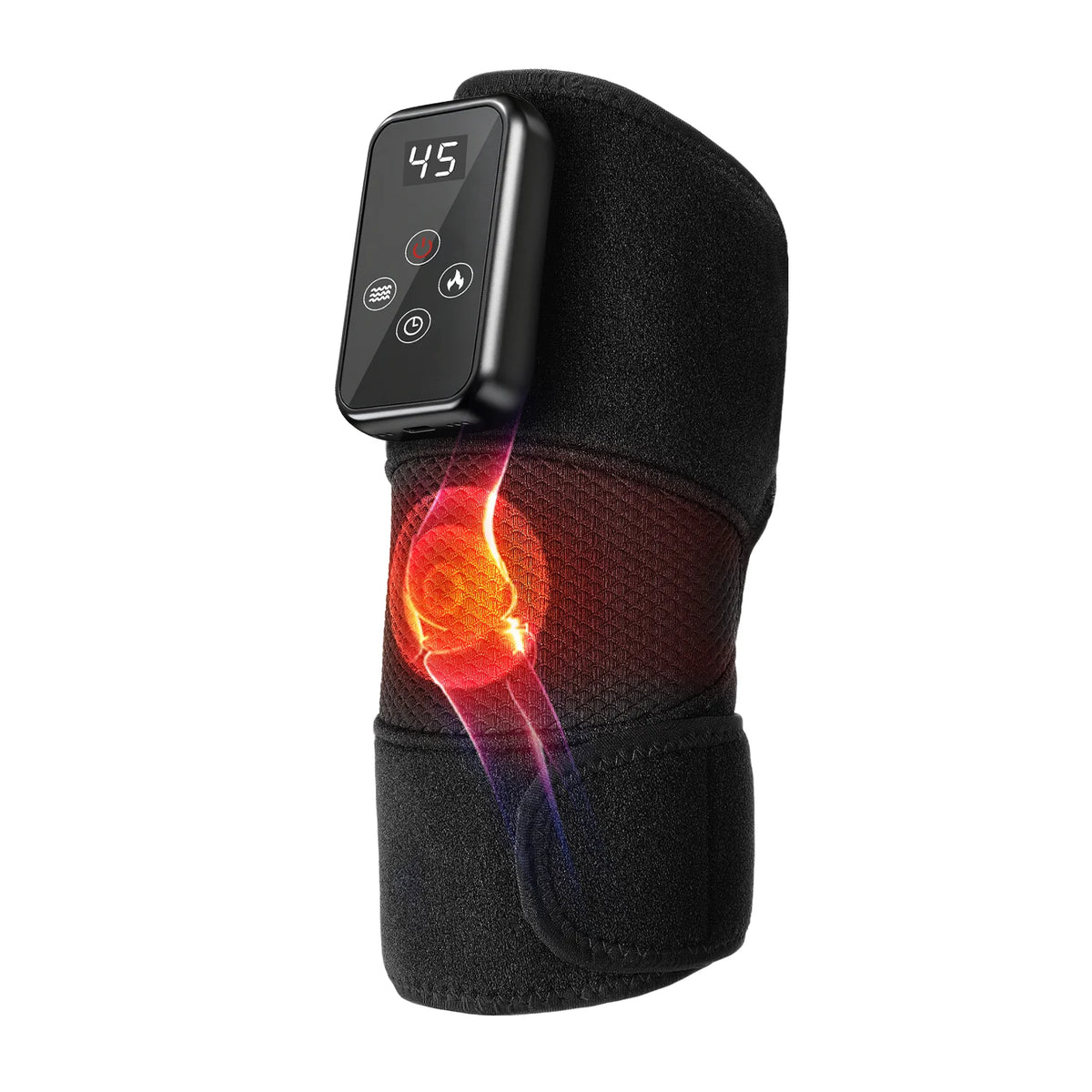 Leercon Heated Knee Massager And Vibration Pad For Joint Relief