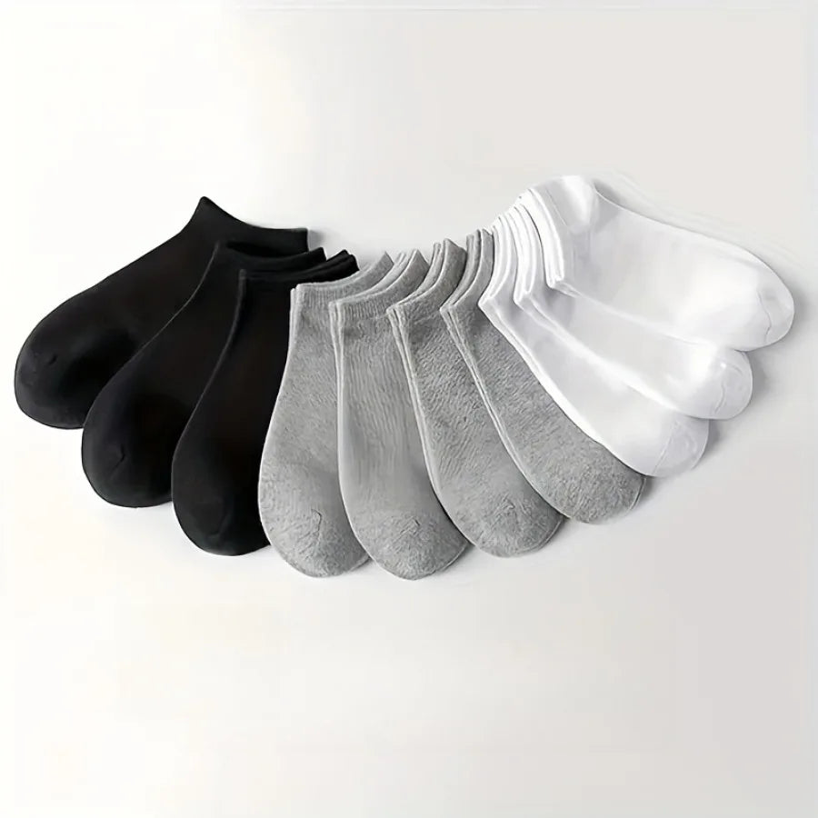 Soft Absorbent Polyester Ankle Socks for Daily Wear and Casual Outing