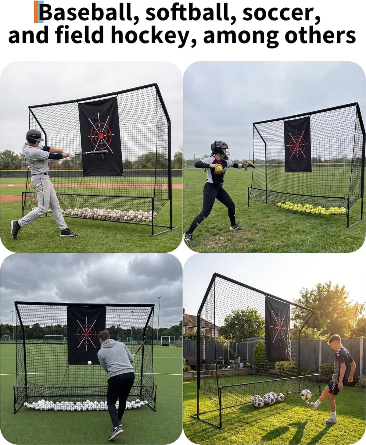 HiMISS Heavy Duty Golf Practice Net Swing Trainer With Bag