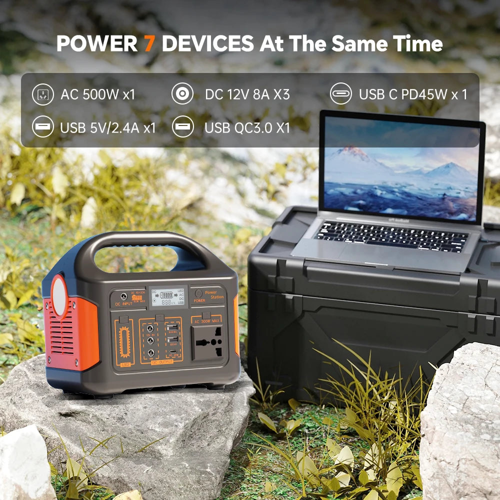 GaiaRay 500W Portable Solar Power Station With LED Display