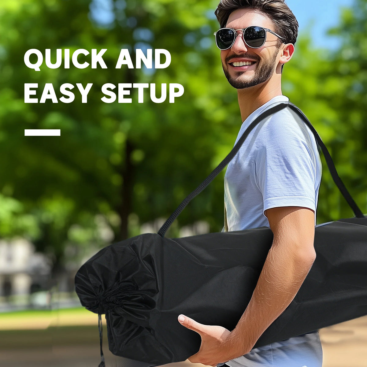 Outsunny Padded Folding Double Camping Chair For Outdoor Use