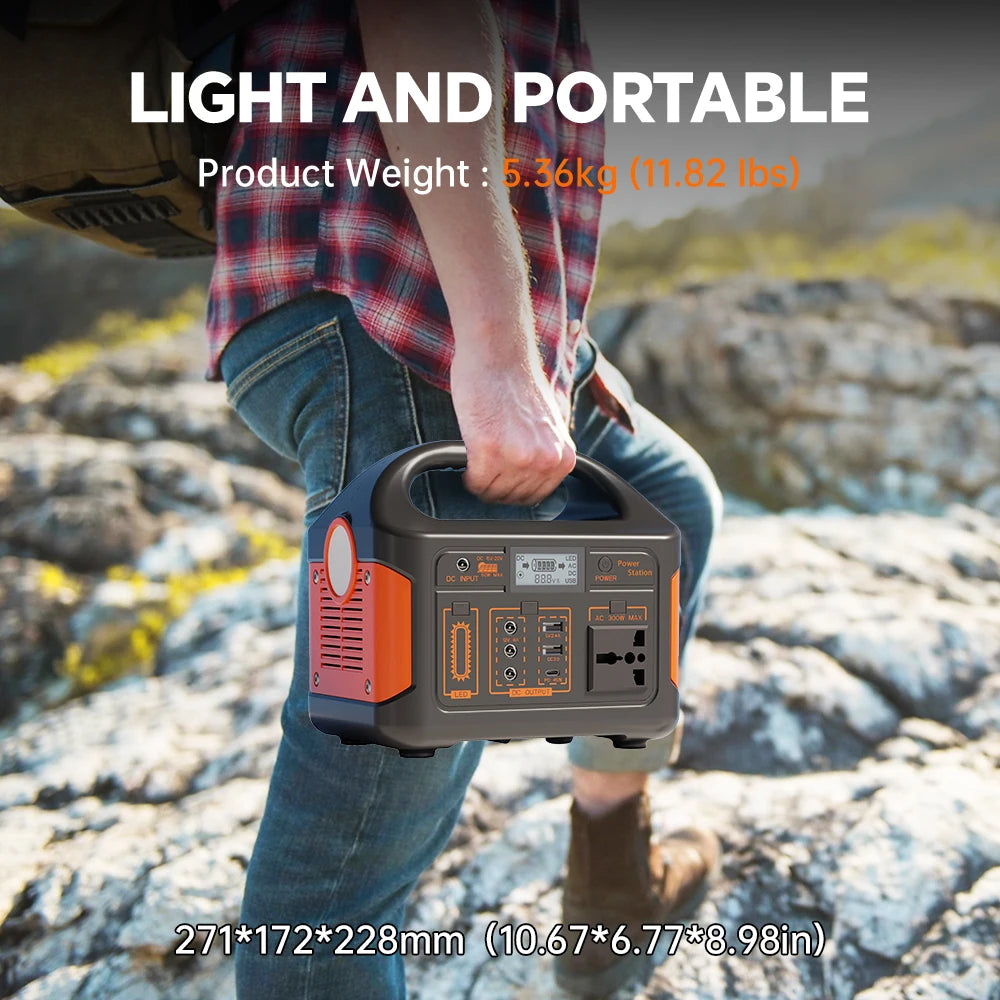 GaiaRay 500W Portable Solar Power Station With LED Display